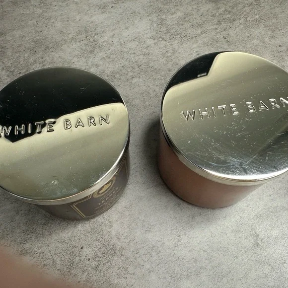 Bath and Body Works White Barn Fall Candle Duo-Burned Once Each - Picture 2 of 5